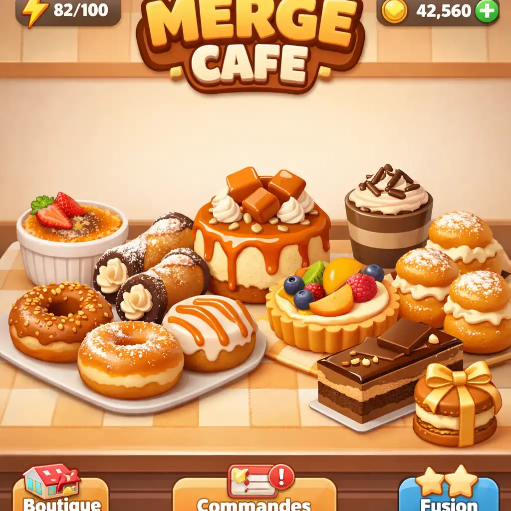 Seconde présentation de desserts et de créations gourmandes dans Merge Cafe